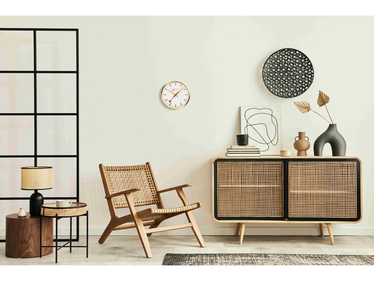 MONDAINE Orologio da parete 250mm A990.18SBG bianco/oro (7611382602381)