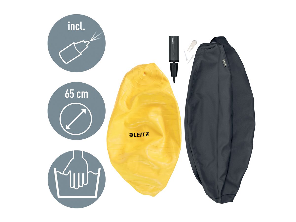 LEITZ Sfera del sedile Cosy 5279-00-89 grigio Ø65cm 1 pezzo (4002432129546)