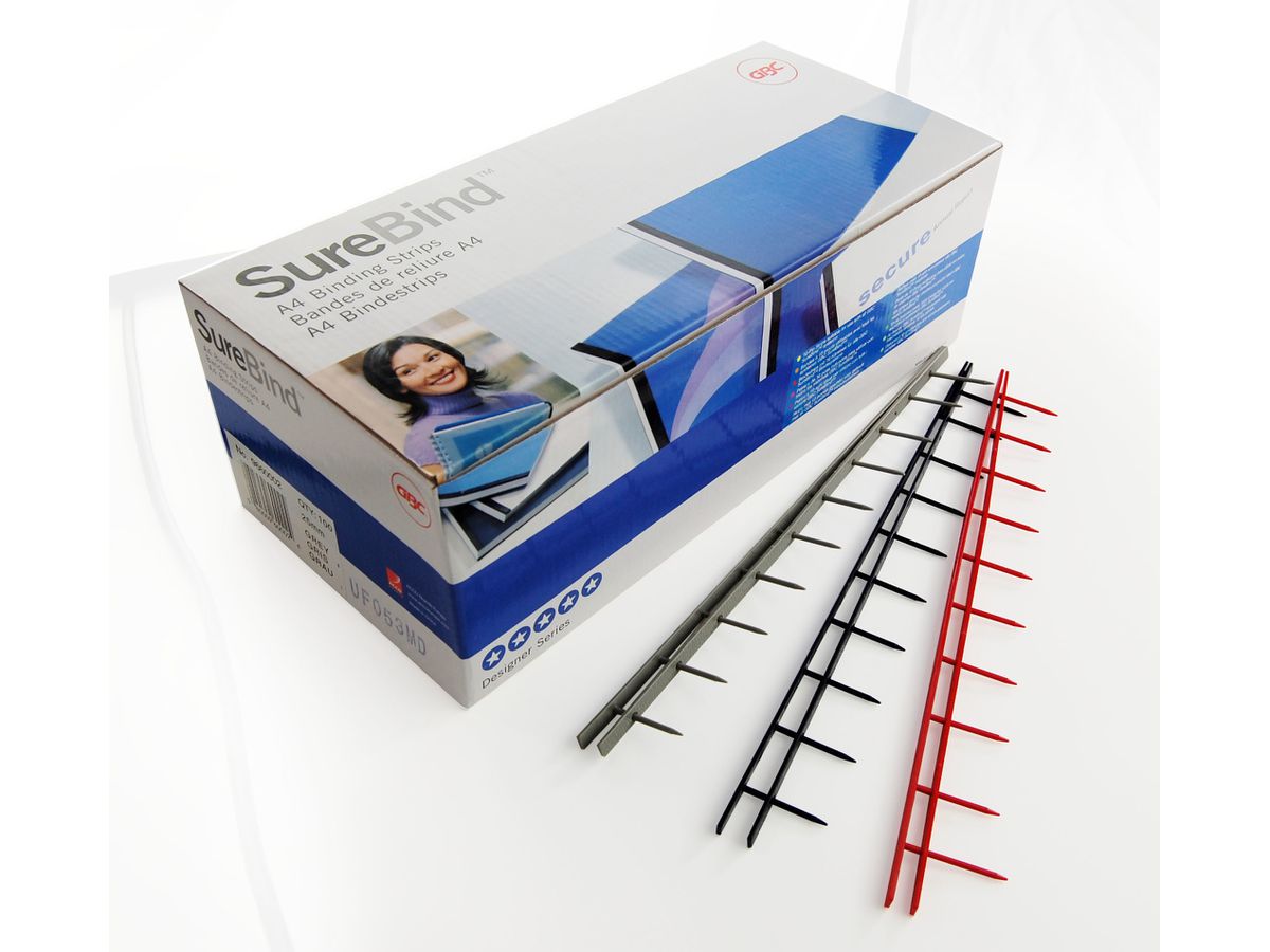 GBC SureBind Bindestrips 50mm A4 1132886 noir 100 pcs. (0080509328867)
