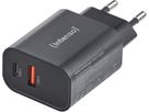 INTENSO Power Adapter W30AC Charger 7803010 30W, USB-A & USB-C black (4034303035915)
