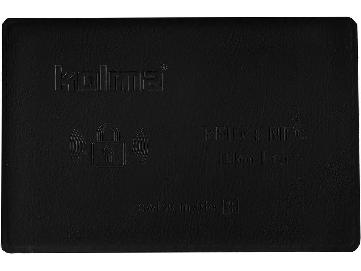 KOLMA Carte de blocage RFID 09.148.06 noir 85x55mm (7611967090510)