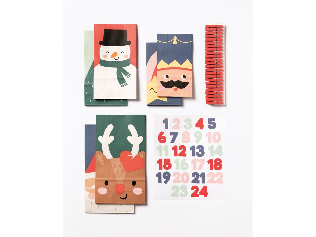 FOLIA Adventskalender 9389 Santa & Friends (4001868140552)