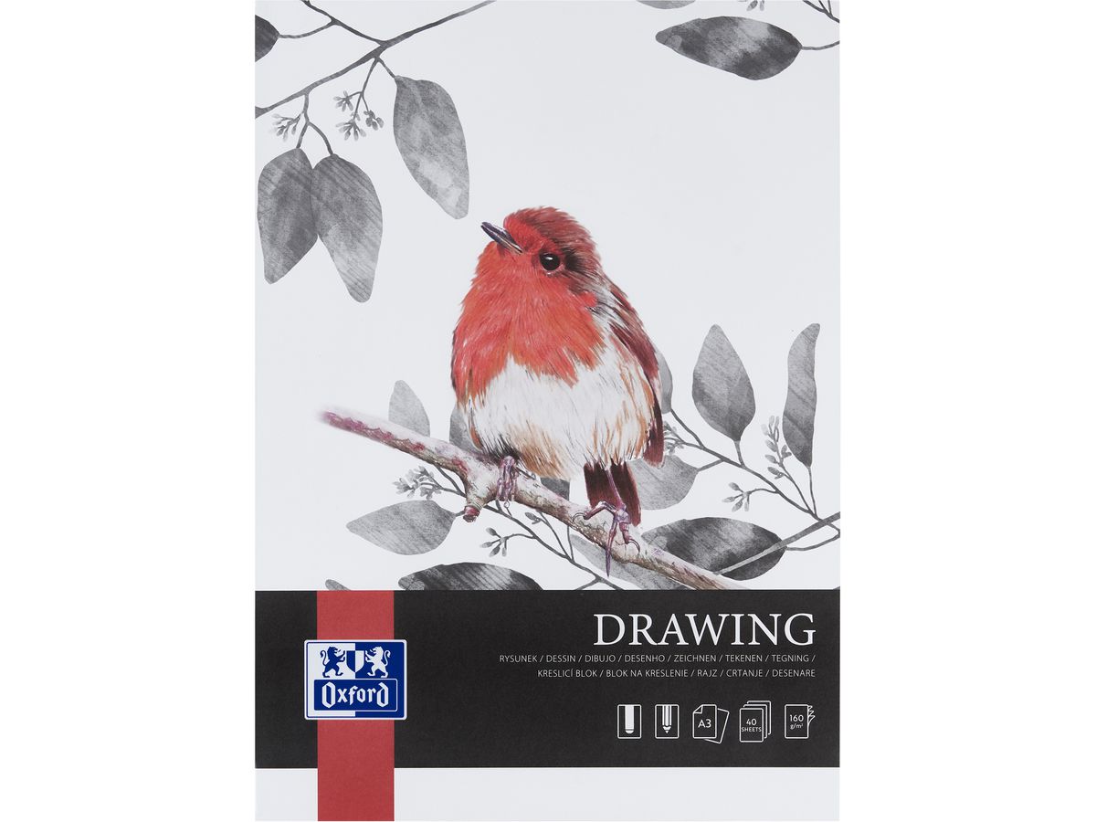 OXFORD Art Zeichnenblock A3 400166108 blanko, 160g 40 Blatt (5904017077749)