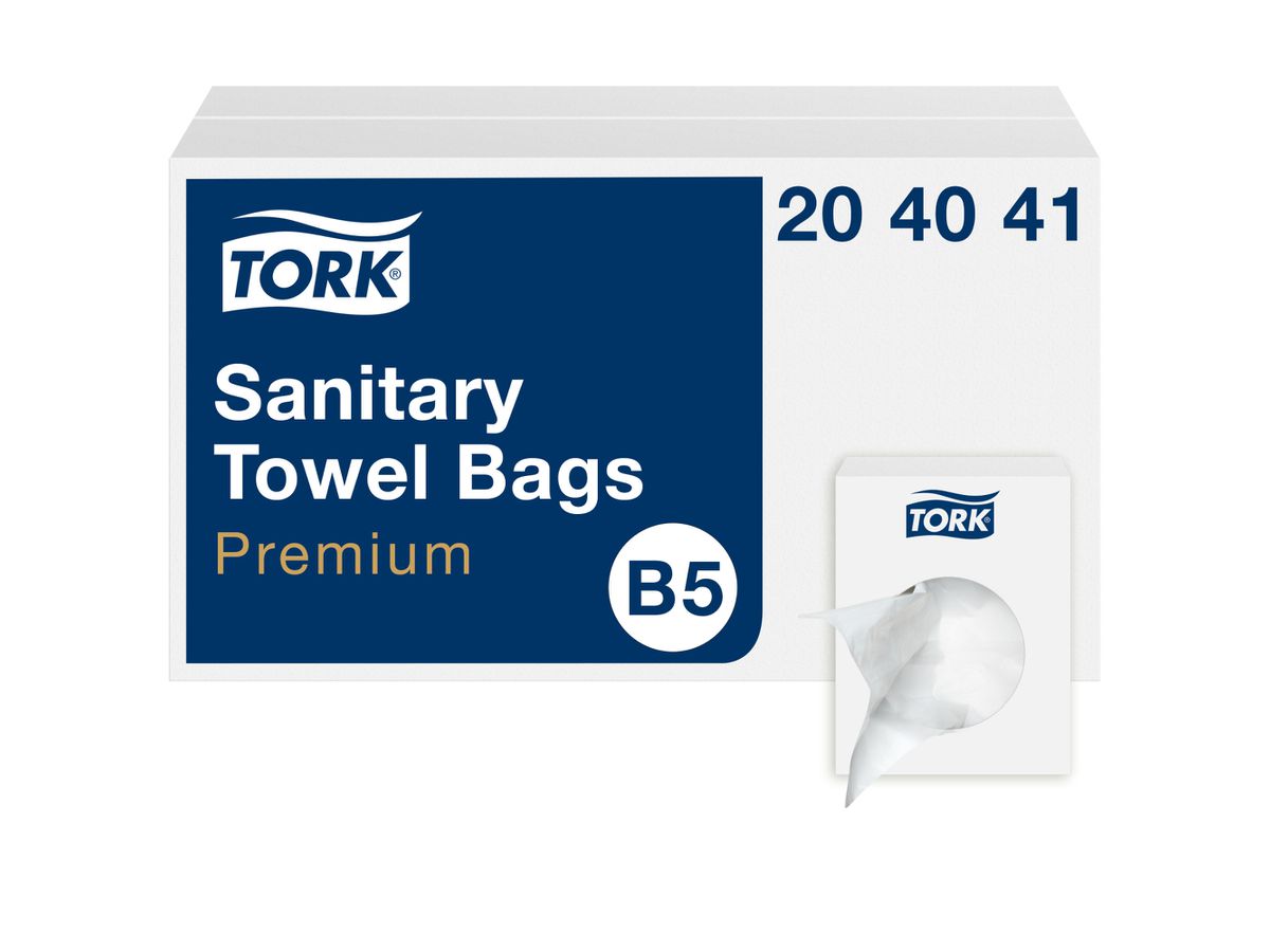 TORK Hygienebeutel Premium B5 204041 HDPE, transparent 25 Stück (7322540502640)