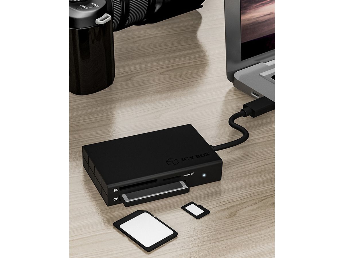 ICY BOX Card reader 3 Port USB-C IB-CR401-C3 SD/CF/microSD (4250078167051)