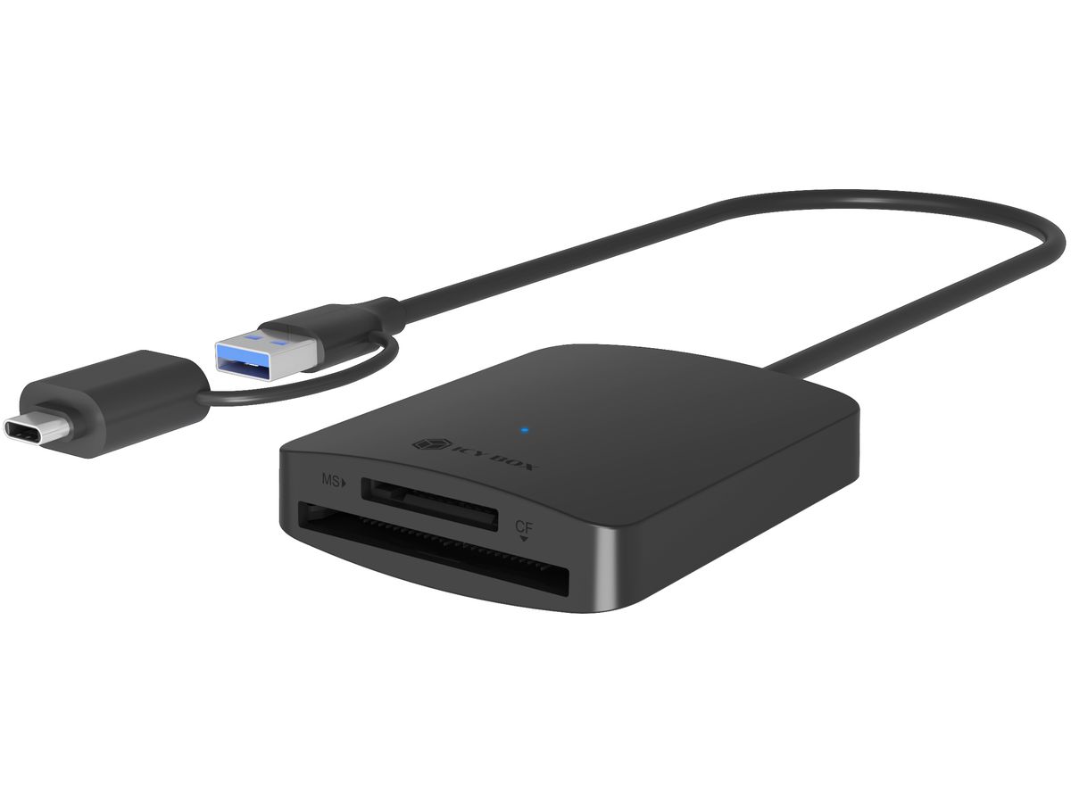 ICY BOX External 4in1 Card Reader IB-CR302-CU3 (4250078174592)