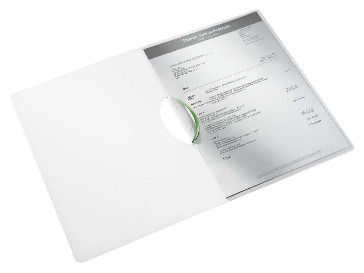 LEITZ Klemmhefter WOW ColorClip A4 41850054 grün 30 Blatt (4002432123261)