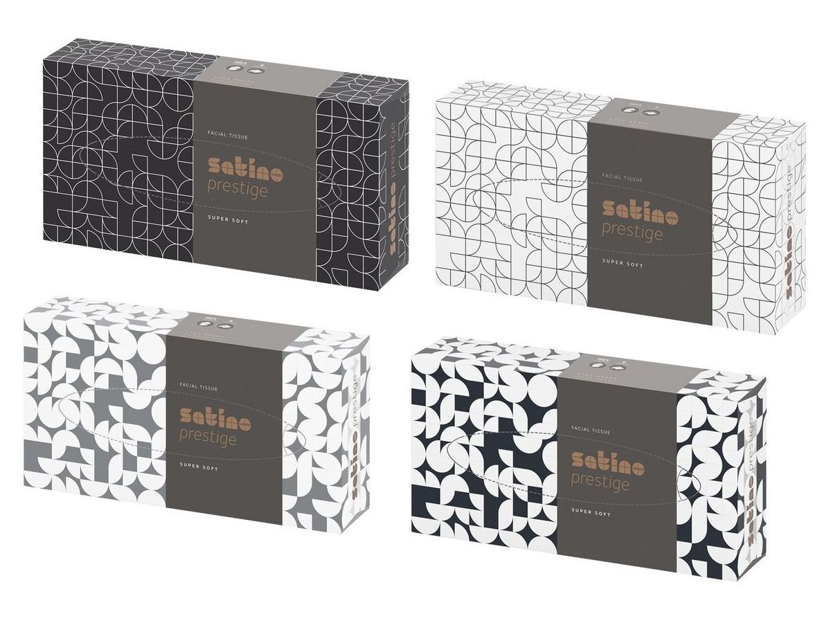 SATINO Kosmetiktücher 600939 Prestige, 100 Tücher (4000735323333)