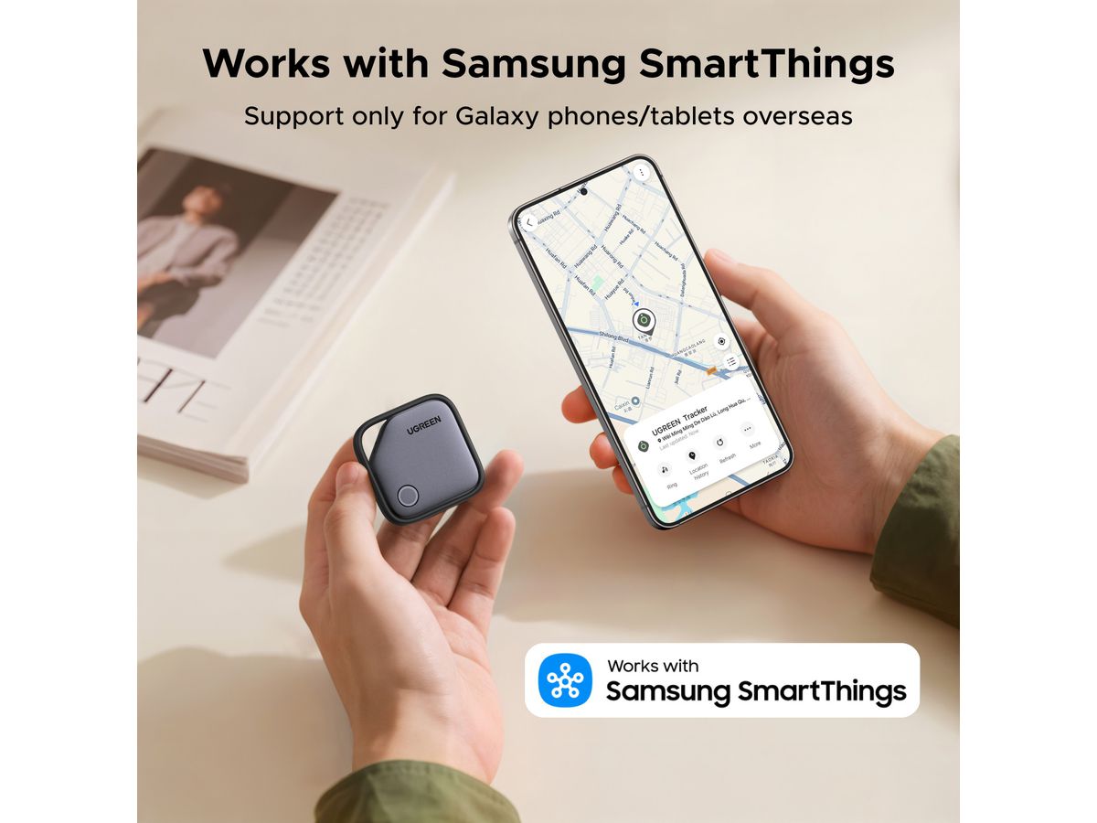UGREEN Tracker Samsung SmartThings 55769 Black+Grey (6941876257690)