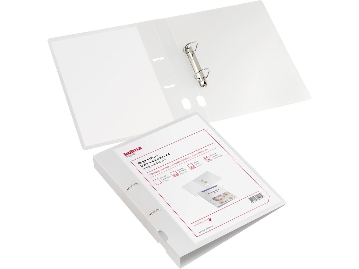 KOLMA Classeur à ann. Vario KF A4 02.118.00 transparent 2 ann. 3cm (7611967020975)