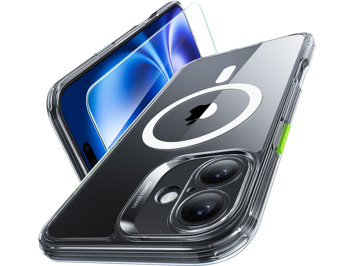 ESR Classic Hybrid Case MagSafe 1A79401 +Glass iPhone 16 Clear (4894240242964)