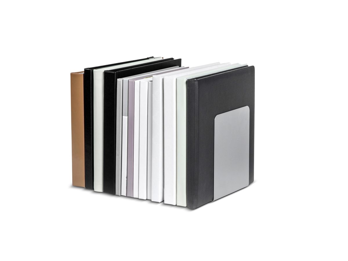 MAUL Buchstütze magnethaftend 7.25 14x12x14cm silber 2 Stk. (4002390061636)