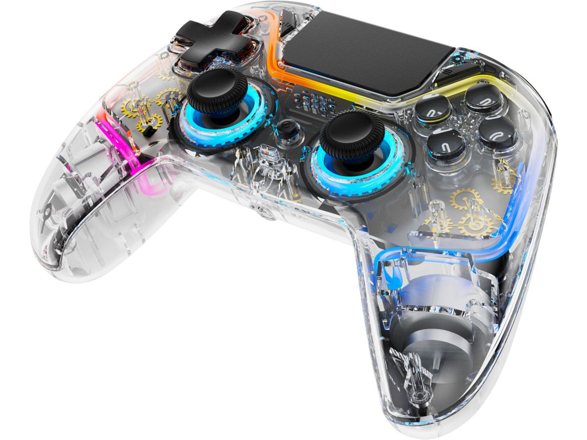 DELTACO Wireless Controller PS4 GAM-139-T Transparent (7333048060839)