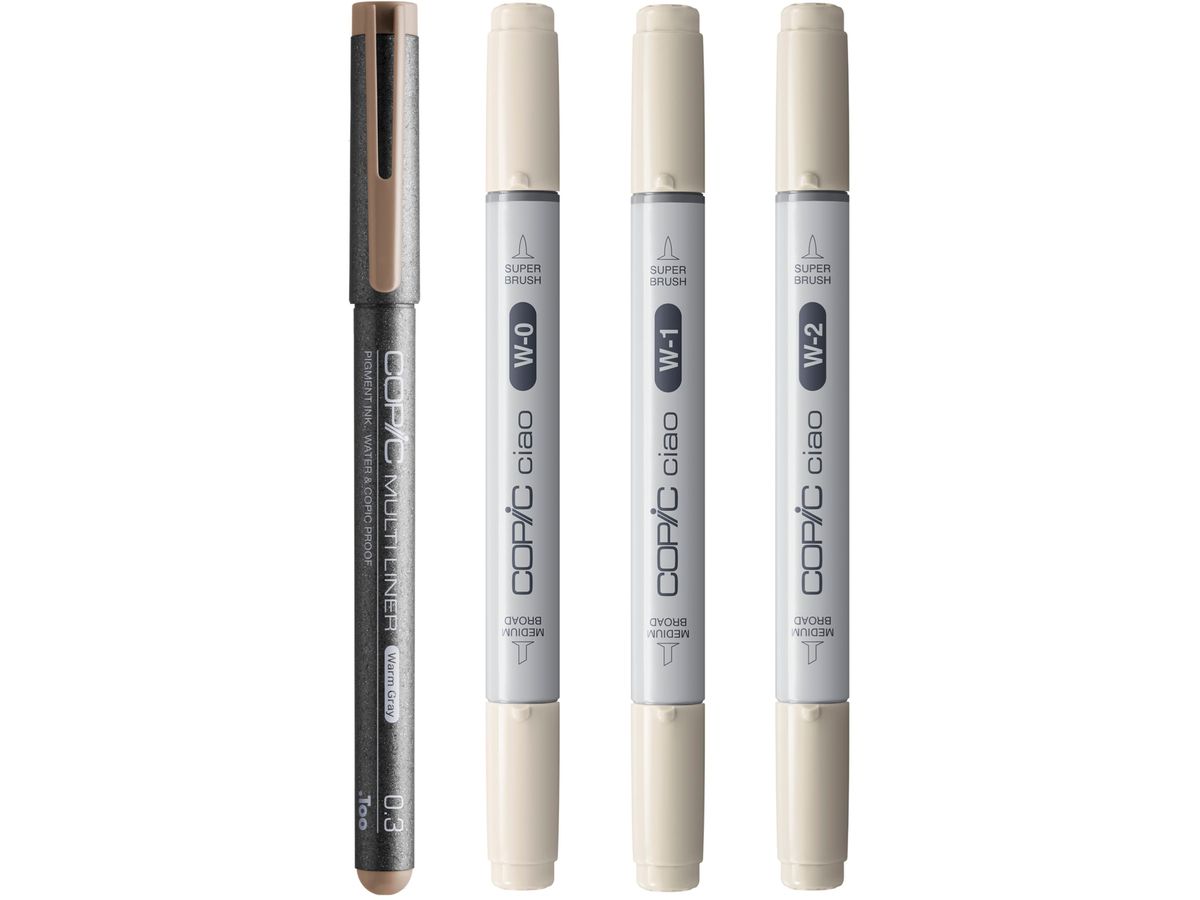 COPIC Marker Ciao Shade Set 22075421 Light Warm Gray 4 pezzi (4013695268040)