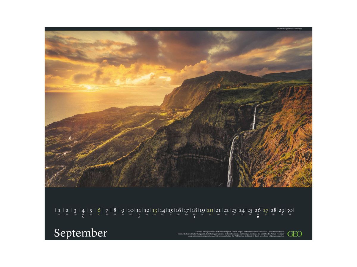 GEO Calendrier 2026 580415 GEO Licht des Südens 50x45cm (4069095004153)