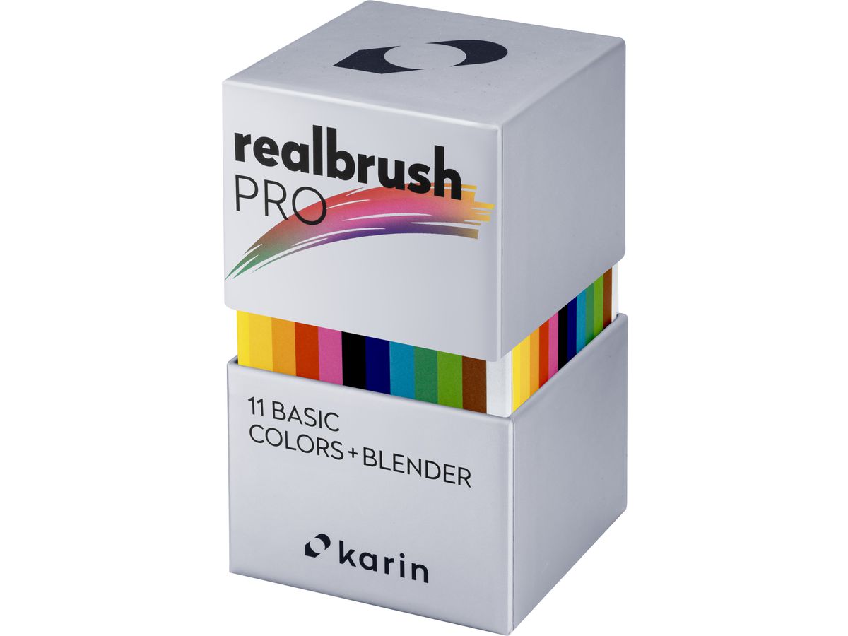 KARIN Real Brush Pen Pro 0.4mm 31C1 Basic Colours 12 pièces (5904446031329)