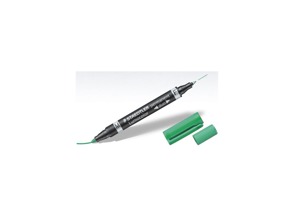 STAEDTLER Lumocolor DUO 348 0.6/1.5mm 348-5 vert perm. (4007817348024)