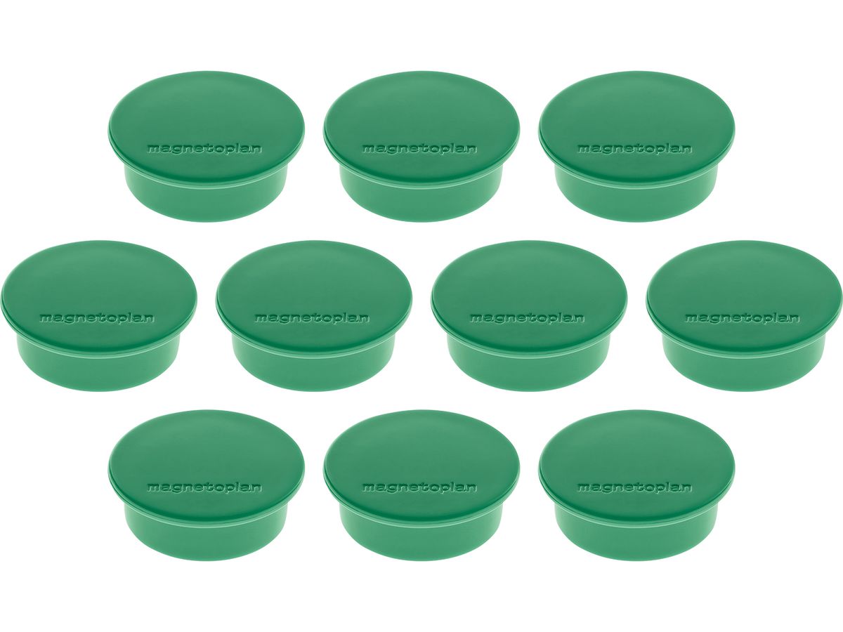 MAGNETOPLAN Magnet Discofix Color 40mm 1662005 grün, ca. 2.2 kg 10 Stk. (4013695010854)