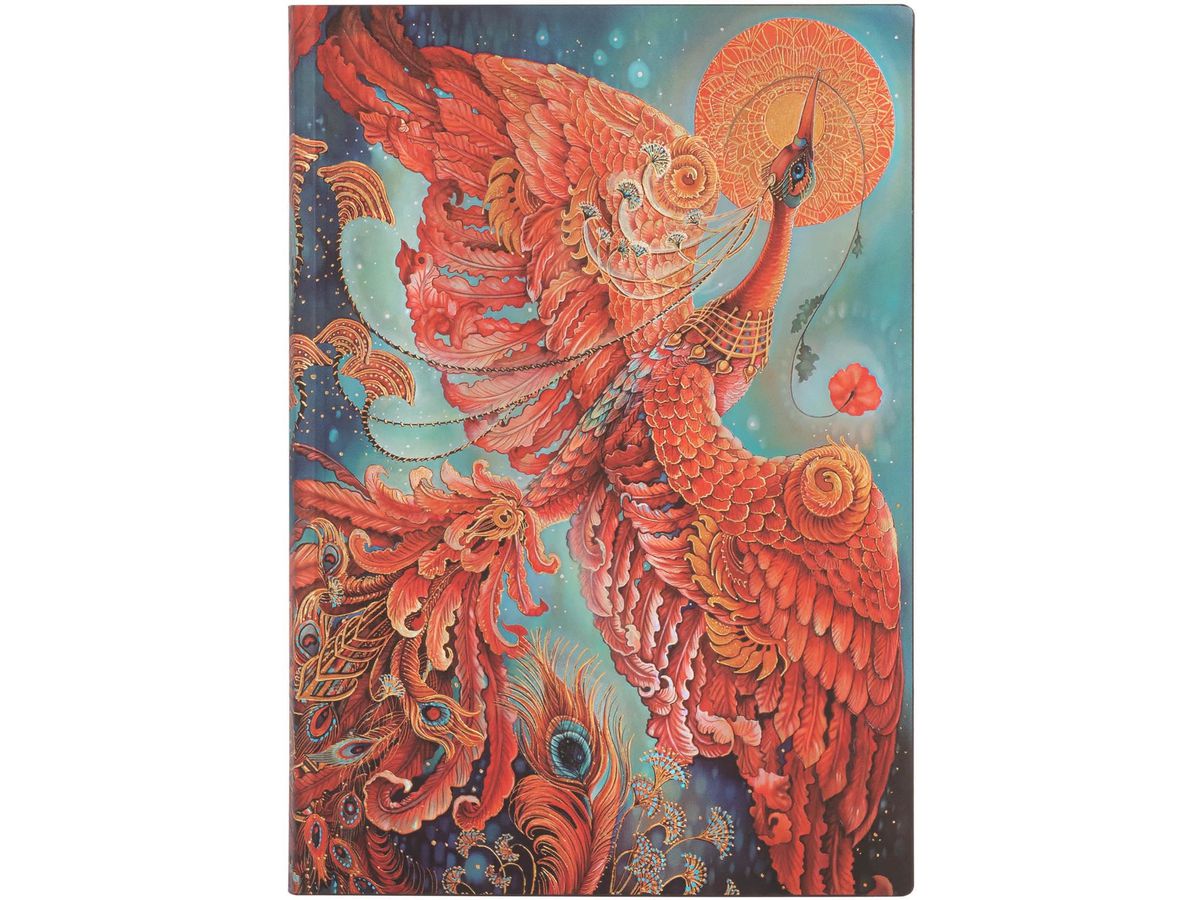 PAPERBLANKS Carnet Feuervogel Midi FB8211-8 ligné 176 feuilles (9781439782118)