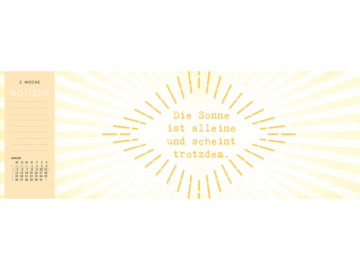 ARS EDITION Calendario da tavolo 2026 13577 Bitte lächeln DE 29.7x11.5cm (4014489135777)