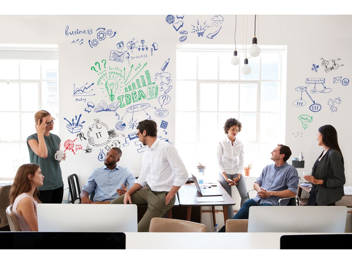 LEGAMASTER Whiteboard 101x1200cm 7-106212 Wrap-UP Kunststoff / PVC frei (8713797087223)