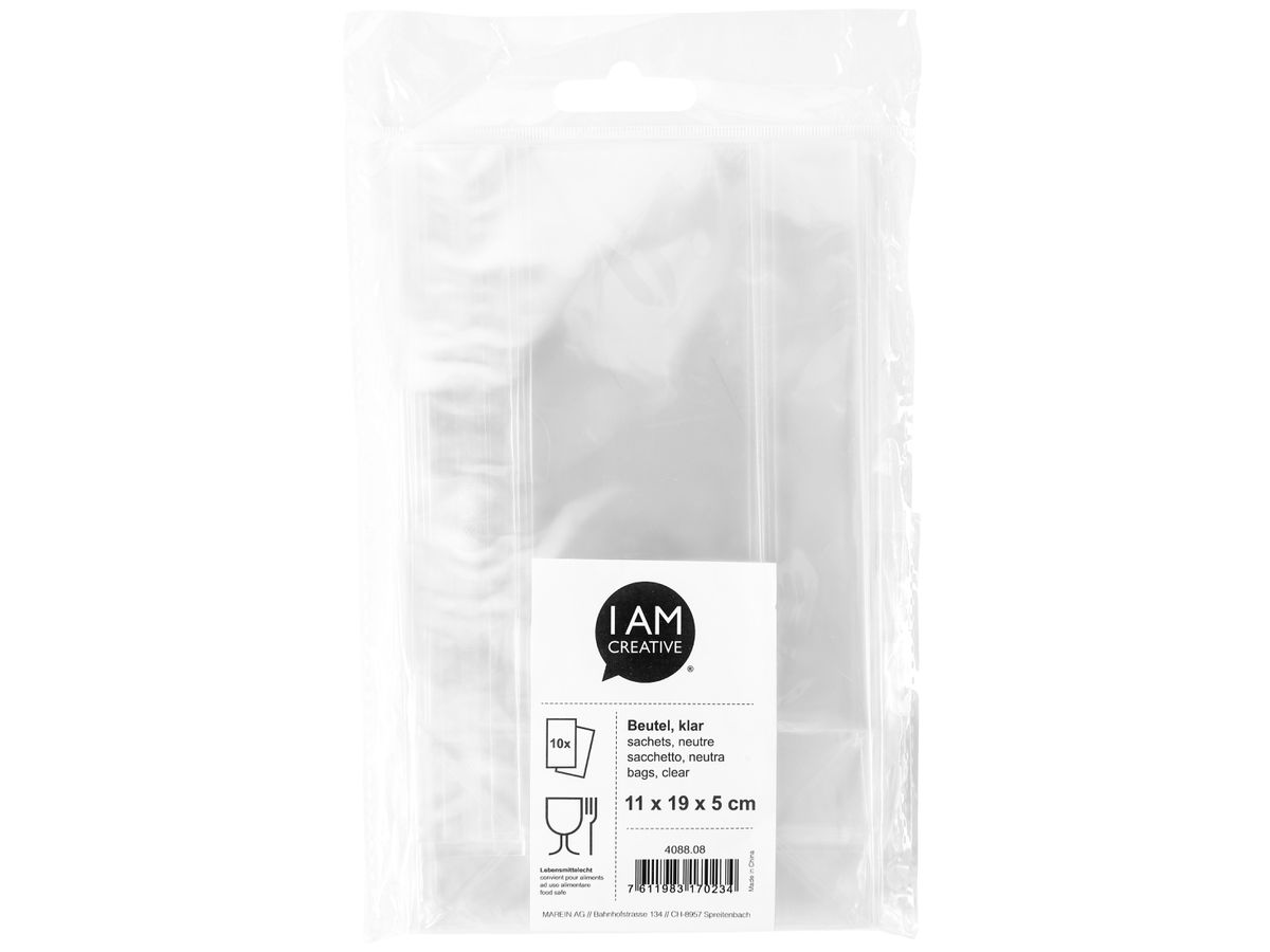 I AM CREATIVE Geschenkbeutel 4088.08 11x19x5cm, 10 Stück (7611983170234)