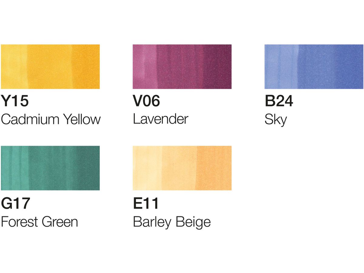 COPIC Marker Ciao 22075556 5+1 Set Manga 1 (4013695261409)