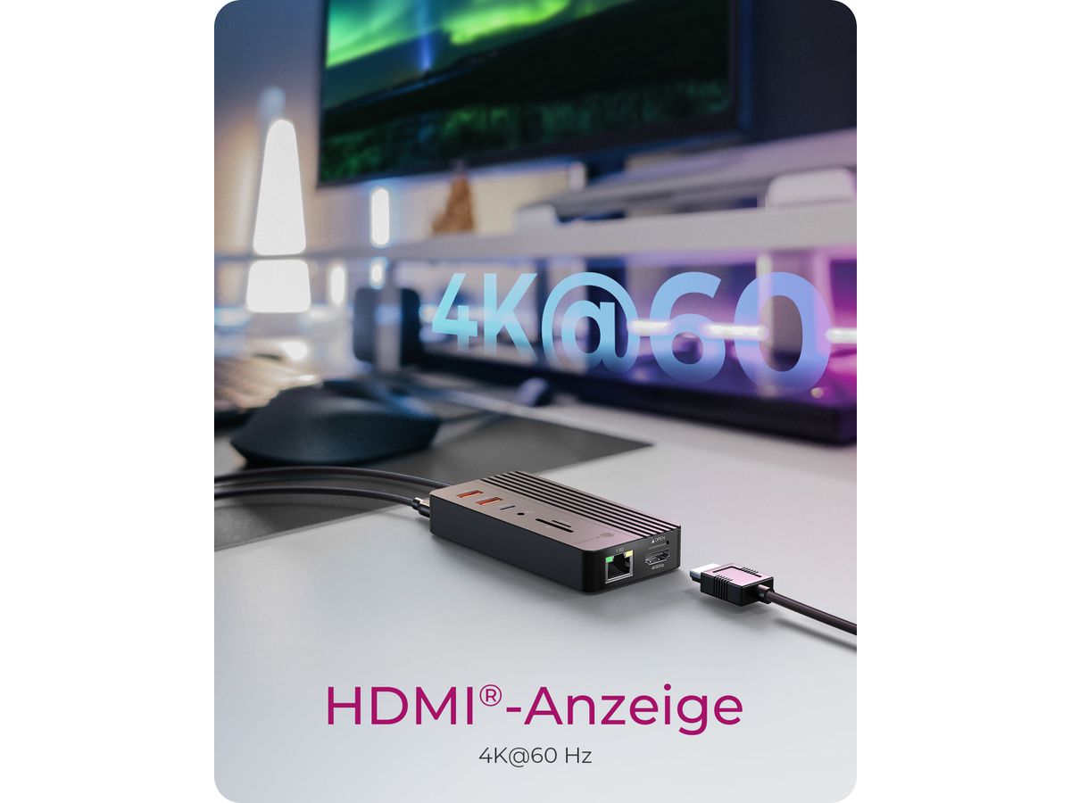 ICY BOX 10-in-1 DockingStation with IB-DK4072M-CU31 M.2 NVMe SSD bay (4250078175193)