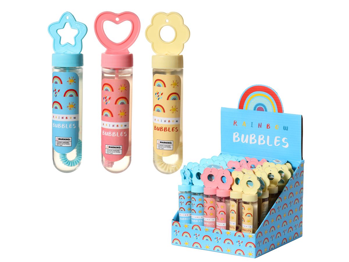 ROOST Seifenblasen Regenbogen TY759 assortiert 13x3x2.5cm (5055071765087)