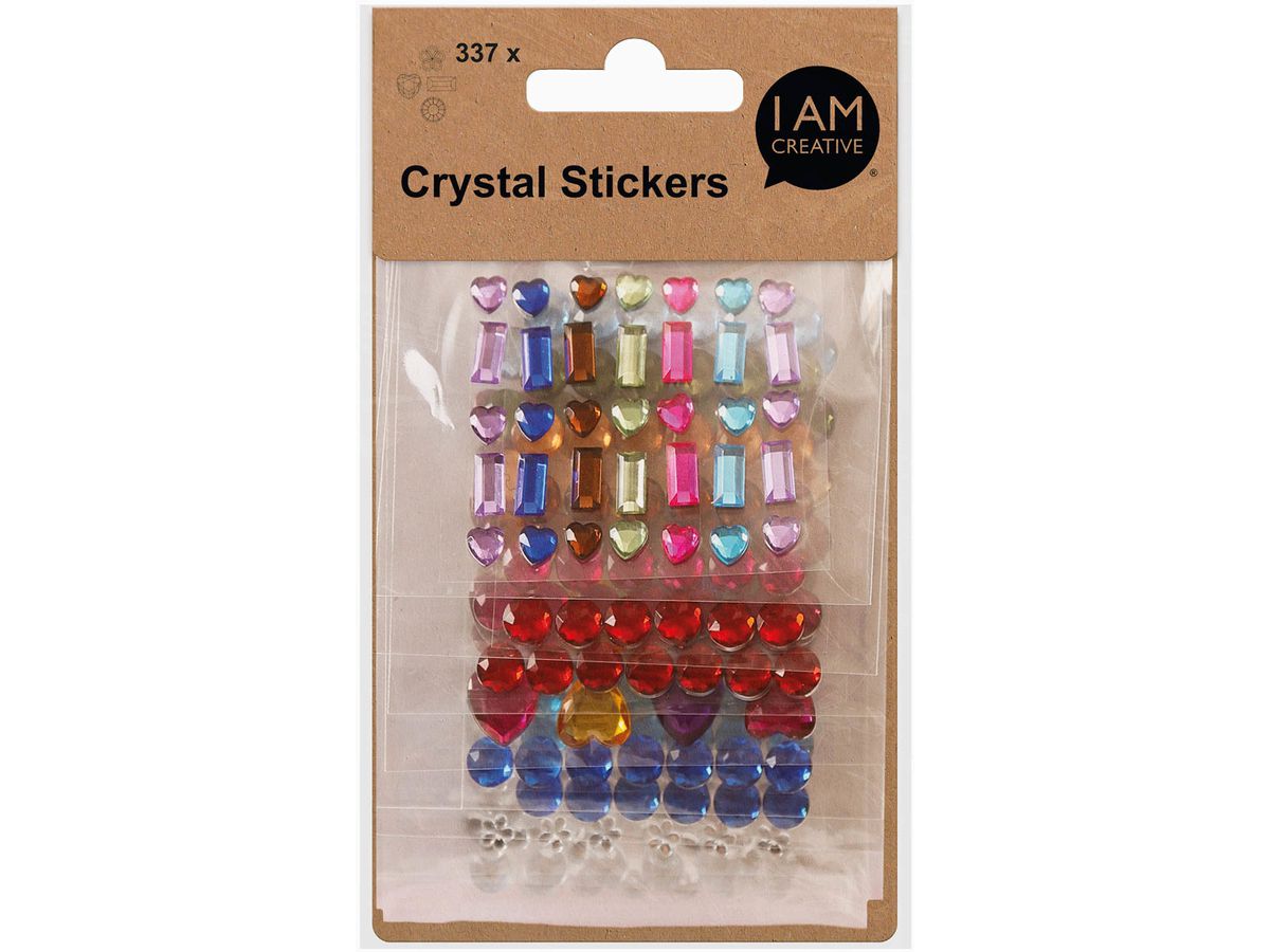 I AM CREATIVE Crystalstickers 6000.25 assortiert 337 Stück (7611983183784)