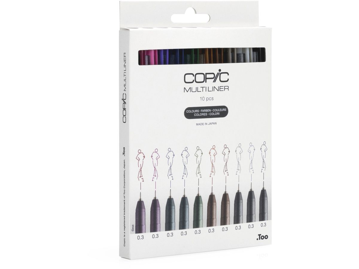 COPIC Multiliner 0.3mm 22075620 Color Set, 10 Stück (4013695264912)