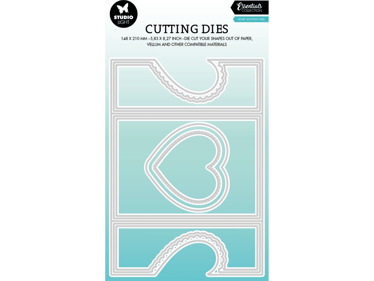 SIZZIX Stanzschablone 14.8x21x0.1cm CD490 Herz 9 Stück (8713943139653)