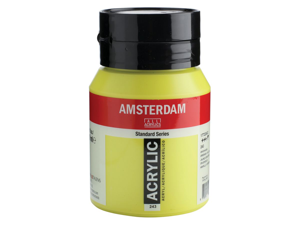 AMSTERDAM Acrylfarbe 500ml 17722432 grüngelb 243 (8712079281601)