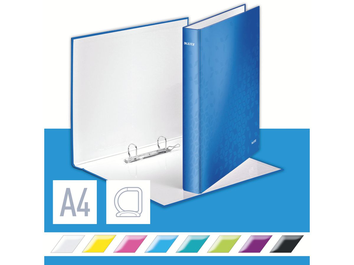 LEITZ Ringbuch WOW A4 42410036 blau (4002432394524)