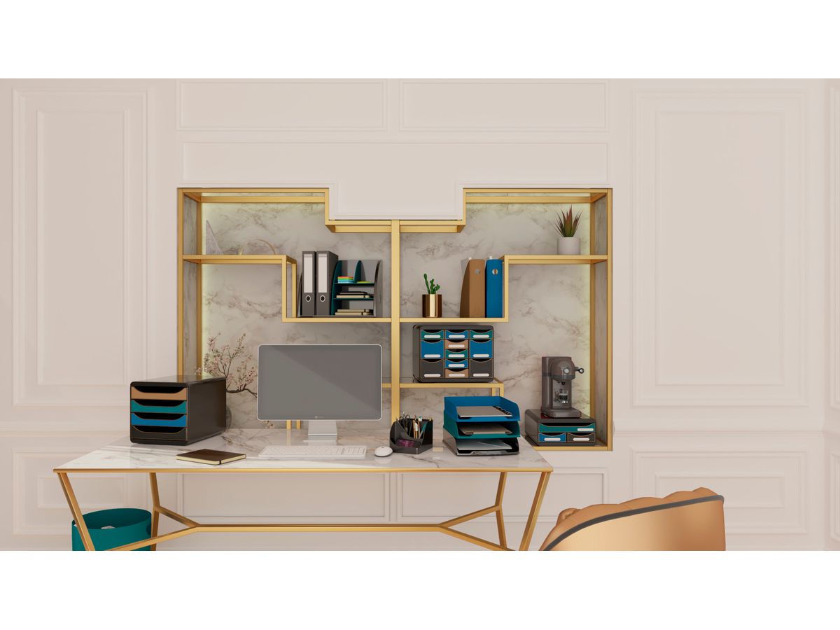 EXACOMPTA Papierkorb Ecobin 15 l 45328D entenblau (9002493453289)