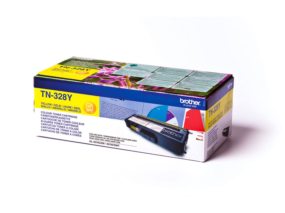 BROTHER Toner Super HY yellow TN-328Y HL-4570CDN 6000 Seiten (4977766679459)