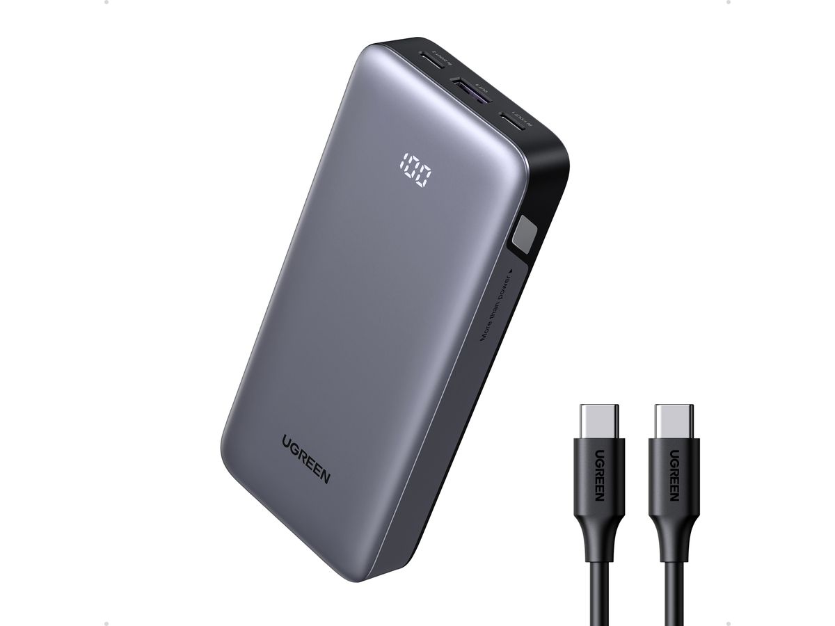 UGREEN Power Bank 20000mAh 30W 55989B Two-way Fast Charging, Grey (6941876268733)