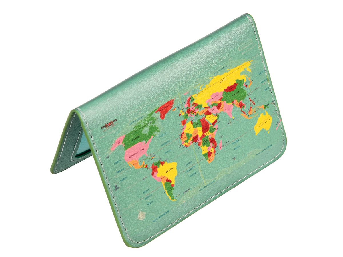 ROOST Travel Card Holder World Map 26590 11x8x1.5cm (5027455408484)