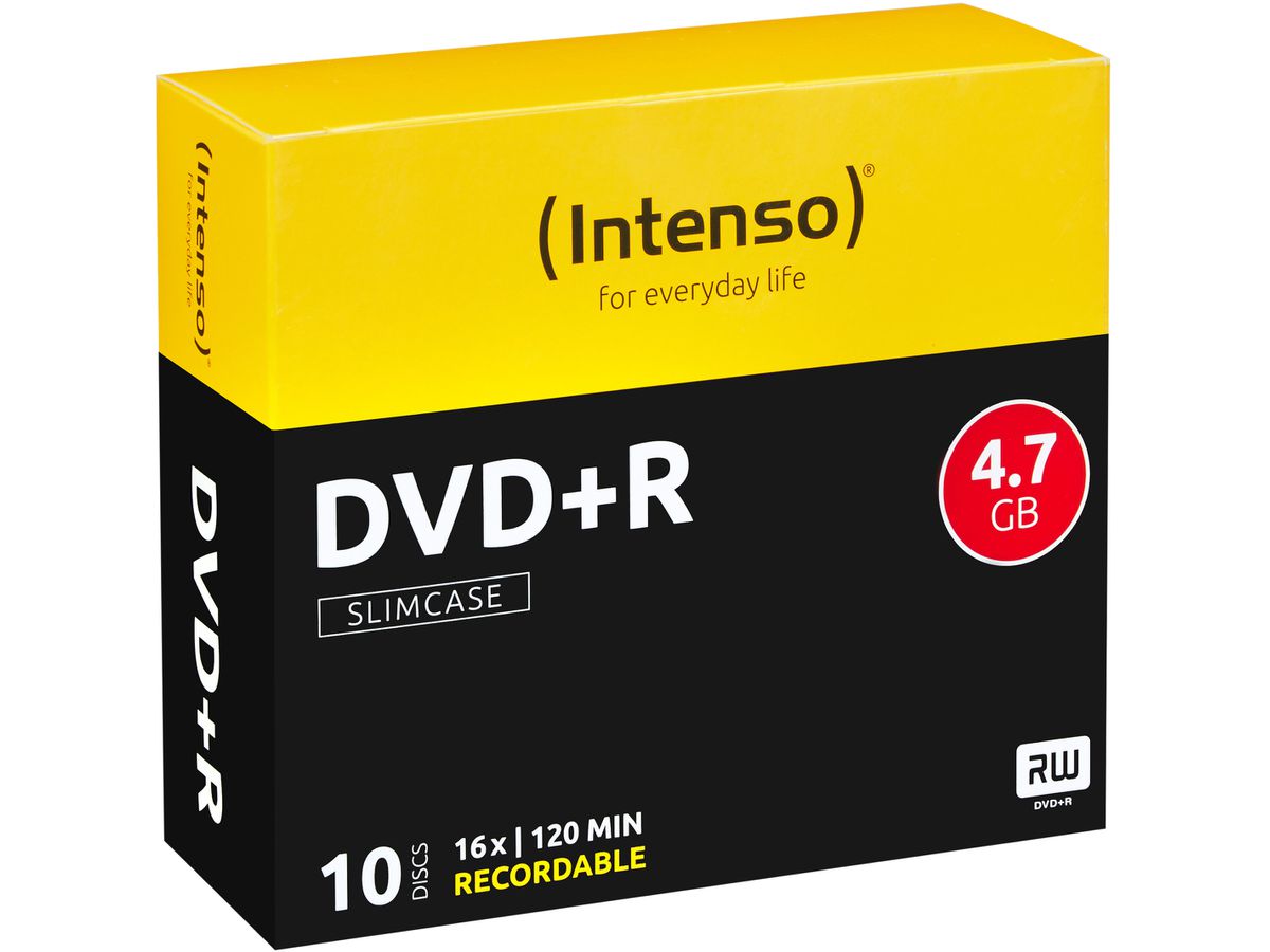 INTENSO DVD+R Slim 4.7GB 4111652 16x 10 Pcs (4034303005222)