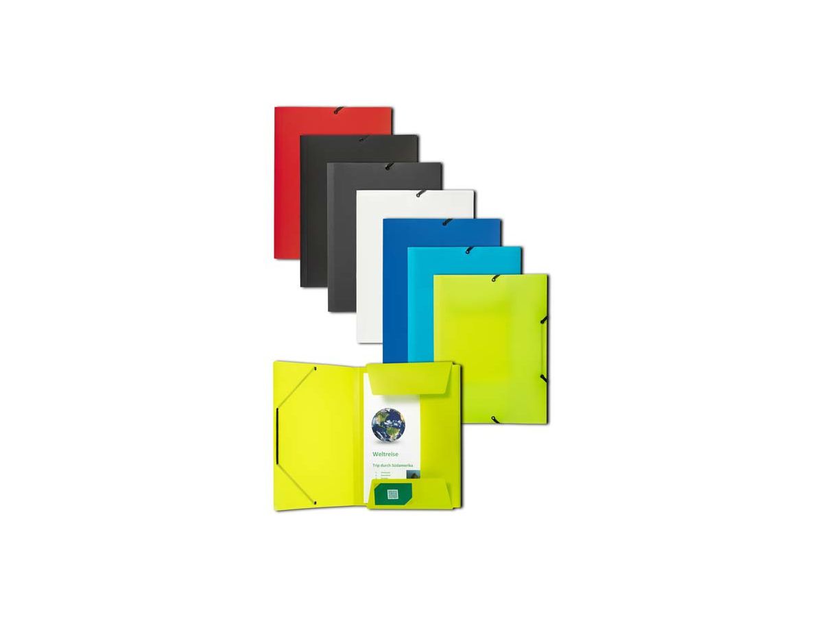 KOLMA Pochette à élastique Penda A4 11.067.39 opak turquoise (7611967113486)