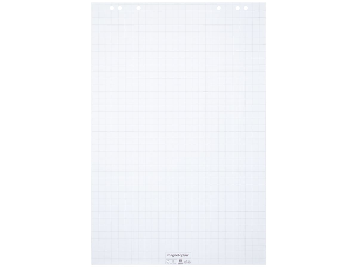 MAGNETOPLAN Flipchart-Block 65x93cm 1227101 flachl. 80g, 5x20 Blatt (4013695002484)