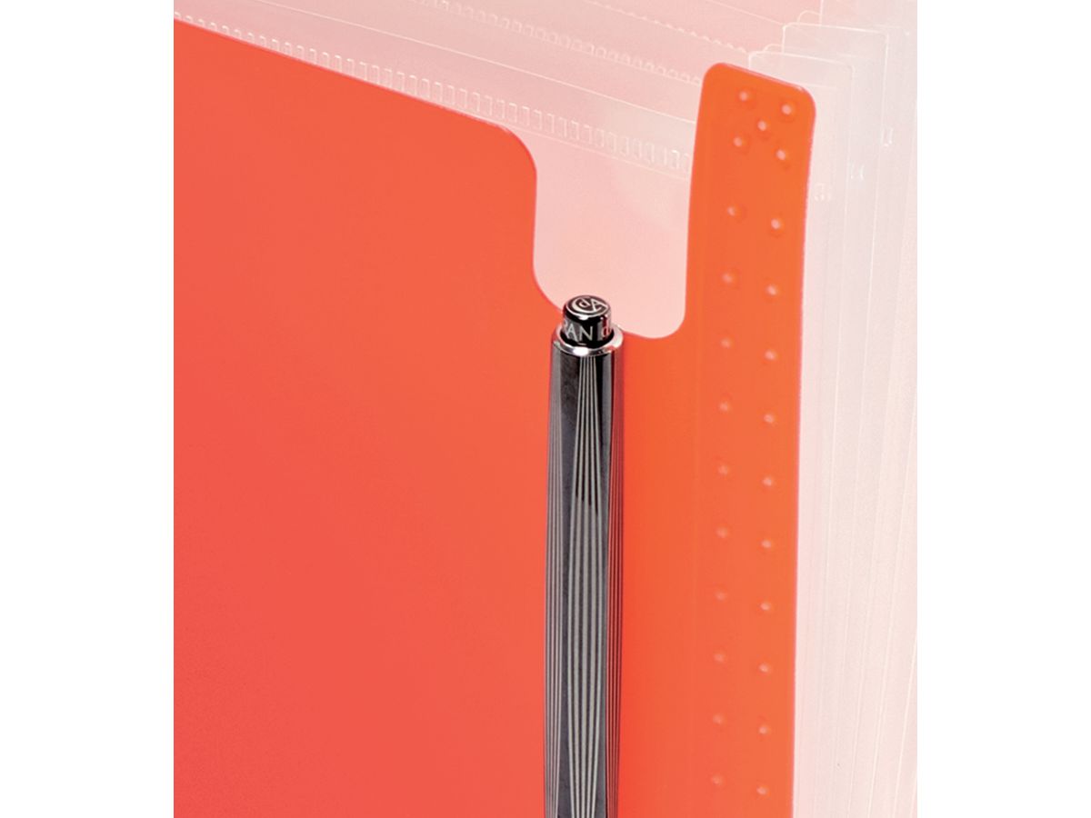 KOLMA Sammelmappe Daily Easy A4 11.017.04 rot, 13 Taschen, Kolmaflex (7611967111932)