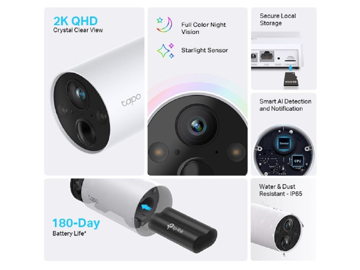 TP-LINK Smart Wi-Fi Security Camera Tapo C420 (4897098685129)