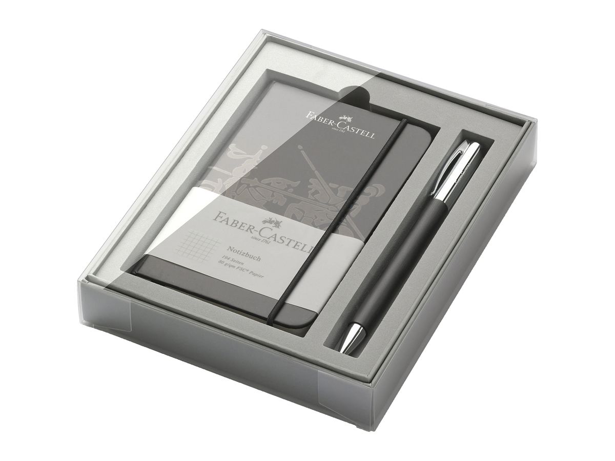 FABER-CASTELL Stylo à bille Set Ambition 149623 noir (4005401496236)