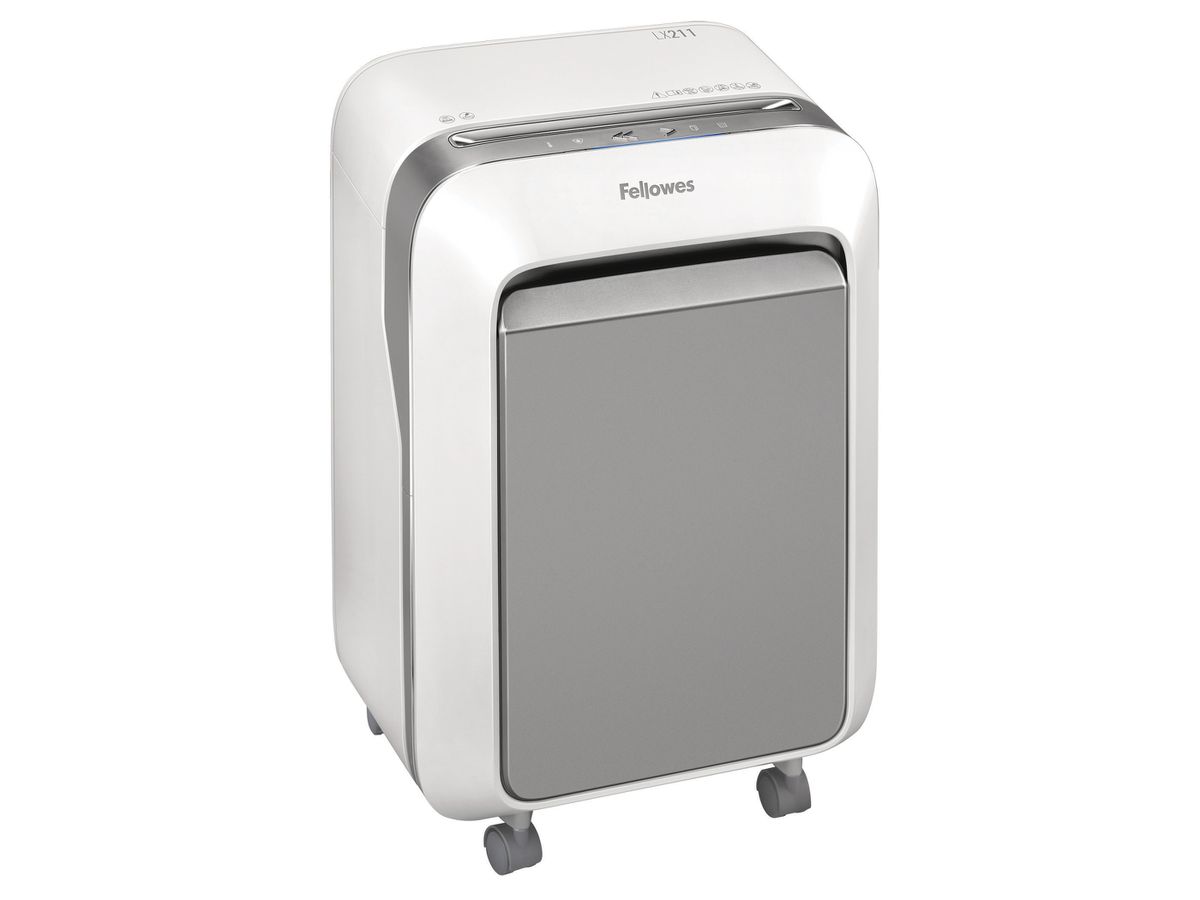 FELLOWES Aktenvernichter Powershred 5104001 LX211, weiss, P-5, 23lt (0043859755615)