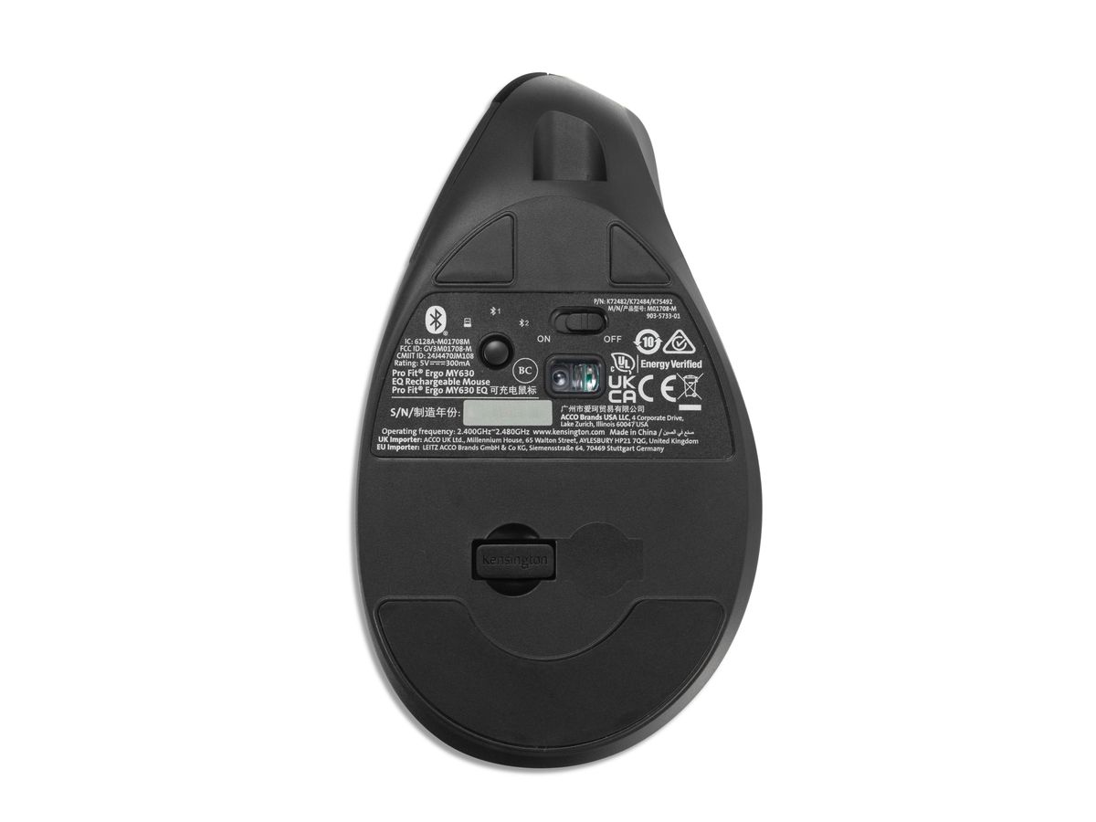 KENSINGTON MY630 EQ Rechargeable Mouse K72482WW (0085896724827)