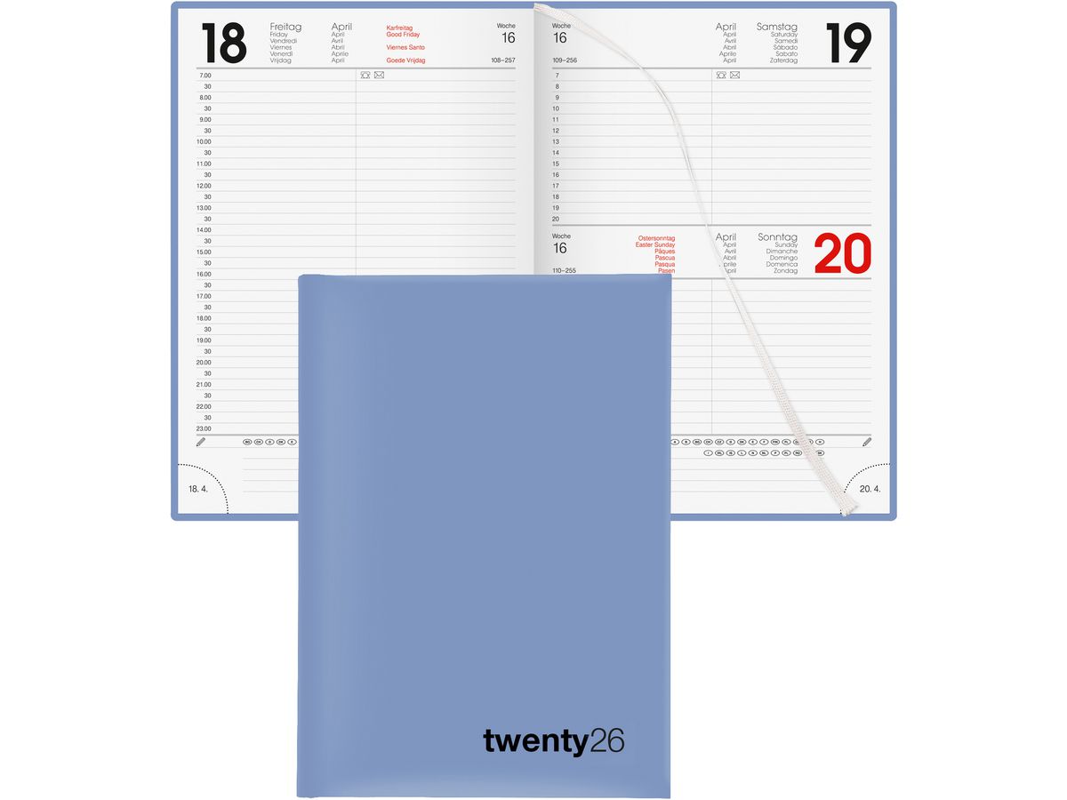 BIELLA Agenda Colorful 2026 809701050026U 1G/1P blu ML 14.5x20.5cm (7611365524532)