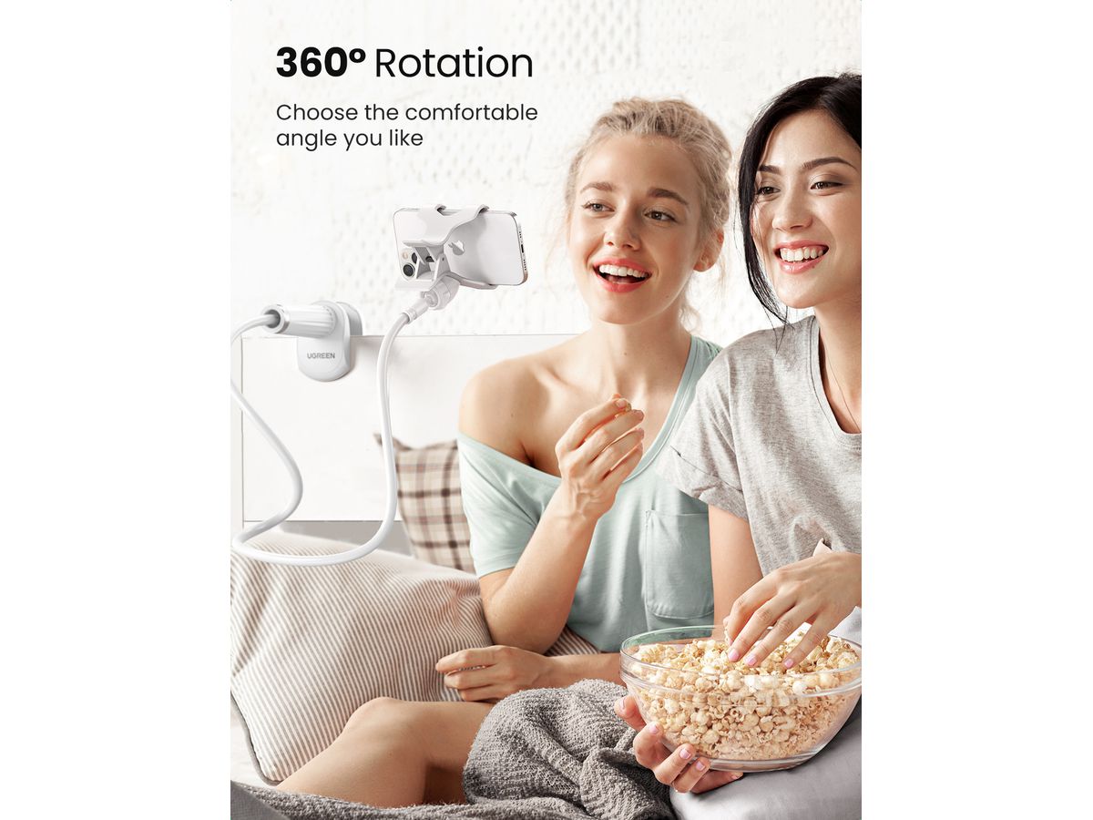 UGREEN Phone Holder 30488 Flexible Long Arm White (6957303834884)