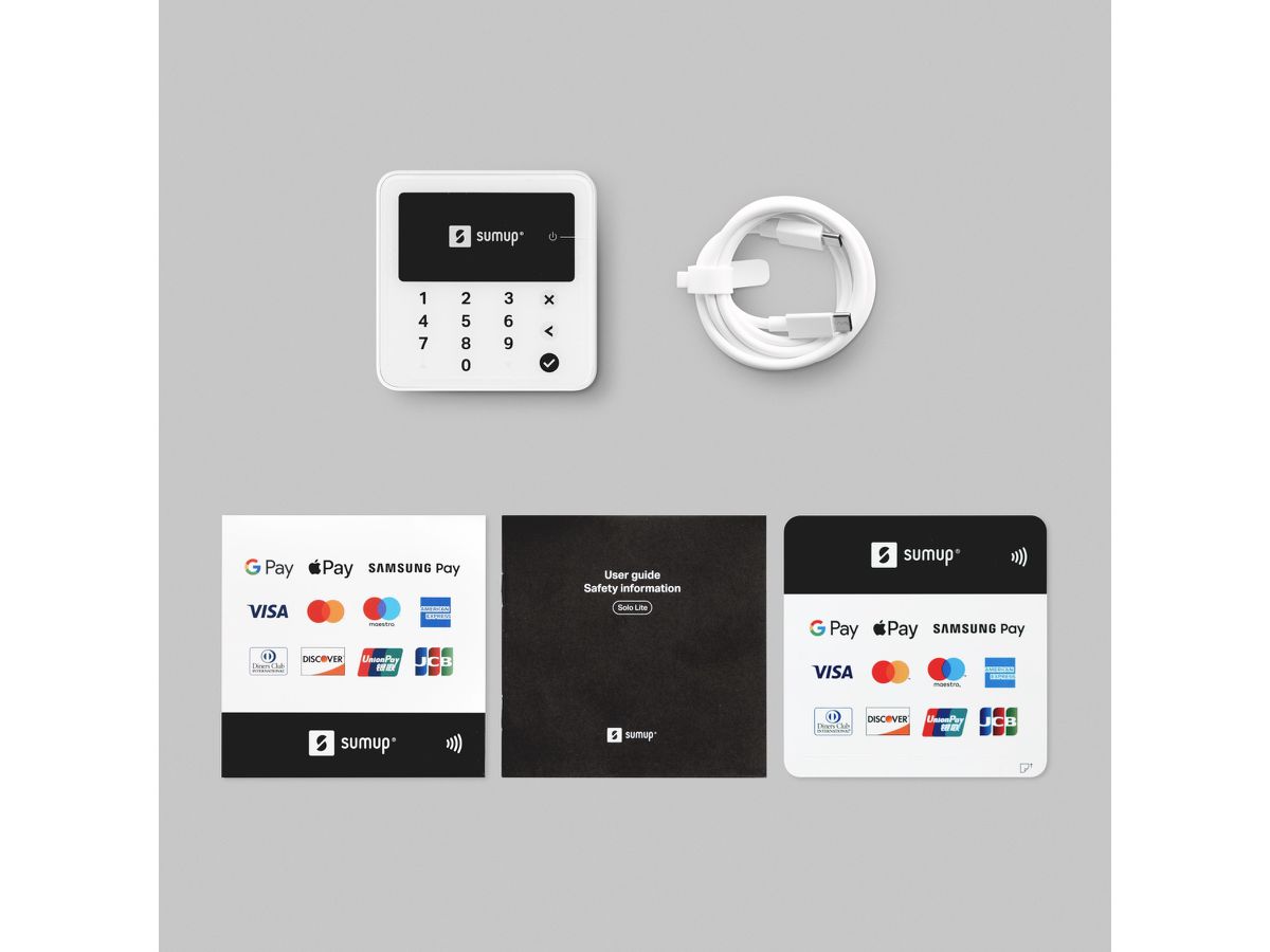SUMUP Solo Lite Kartenterminal SUMRDRSUL007 weiss (4260325424578)