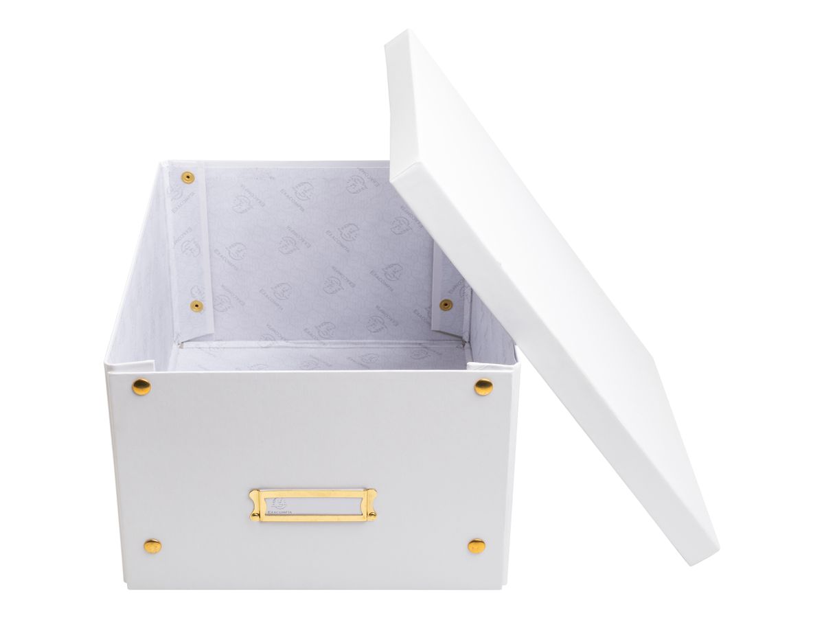 EXACOMPTA Aufbewahrungsbox Neo Deco A4+ 62358E weiss 27x36x19cm (3130630623588)